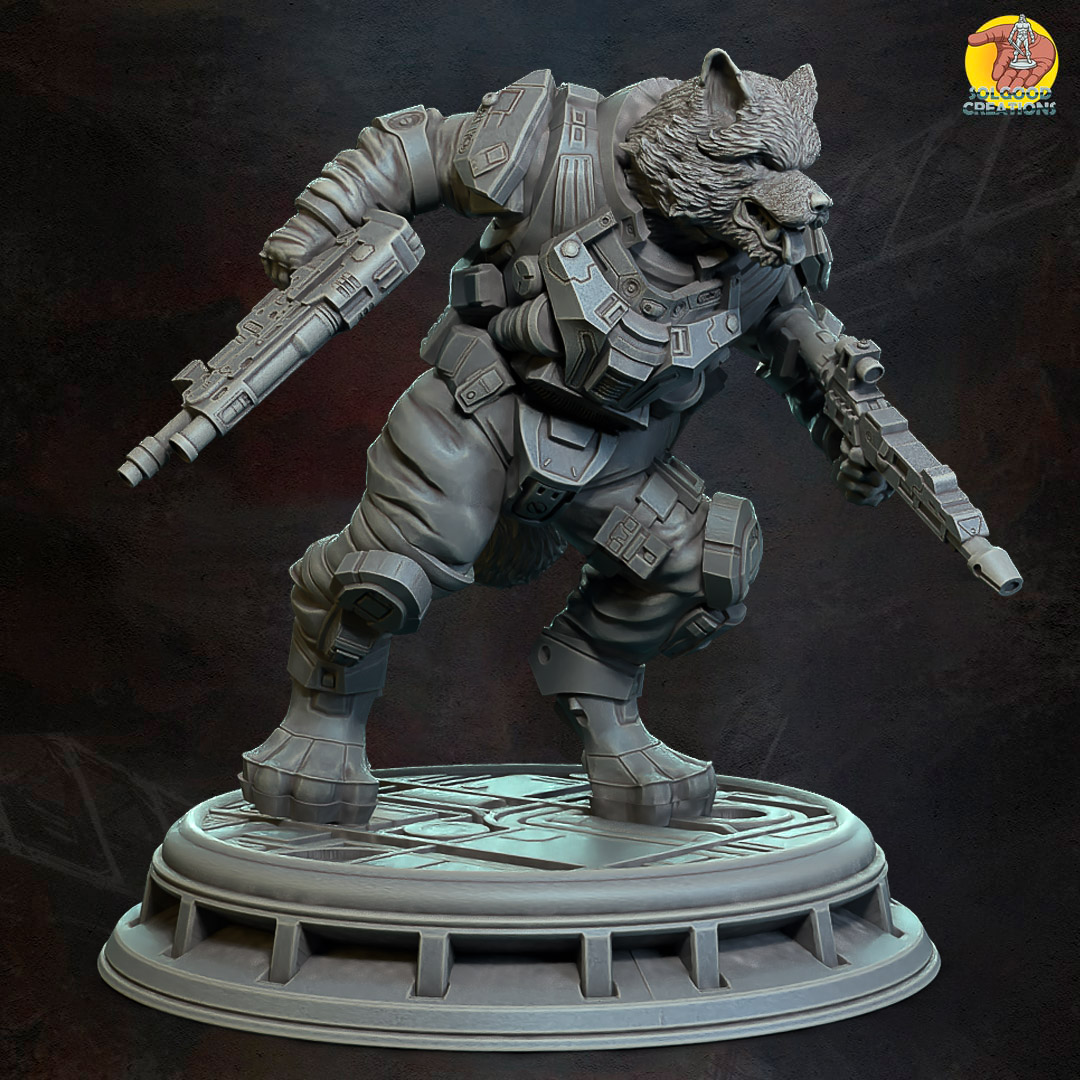 Brock Carnage, Wolfman Soldier - Running | Pre-Supported